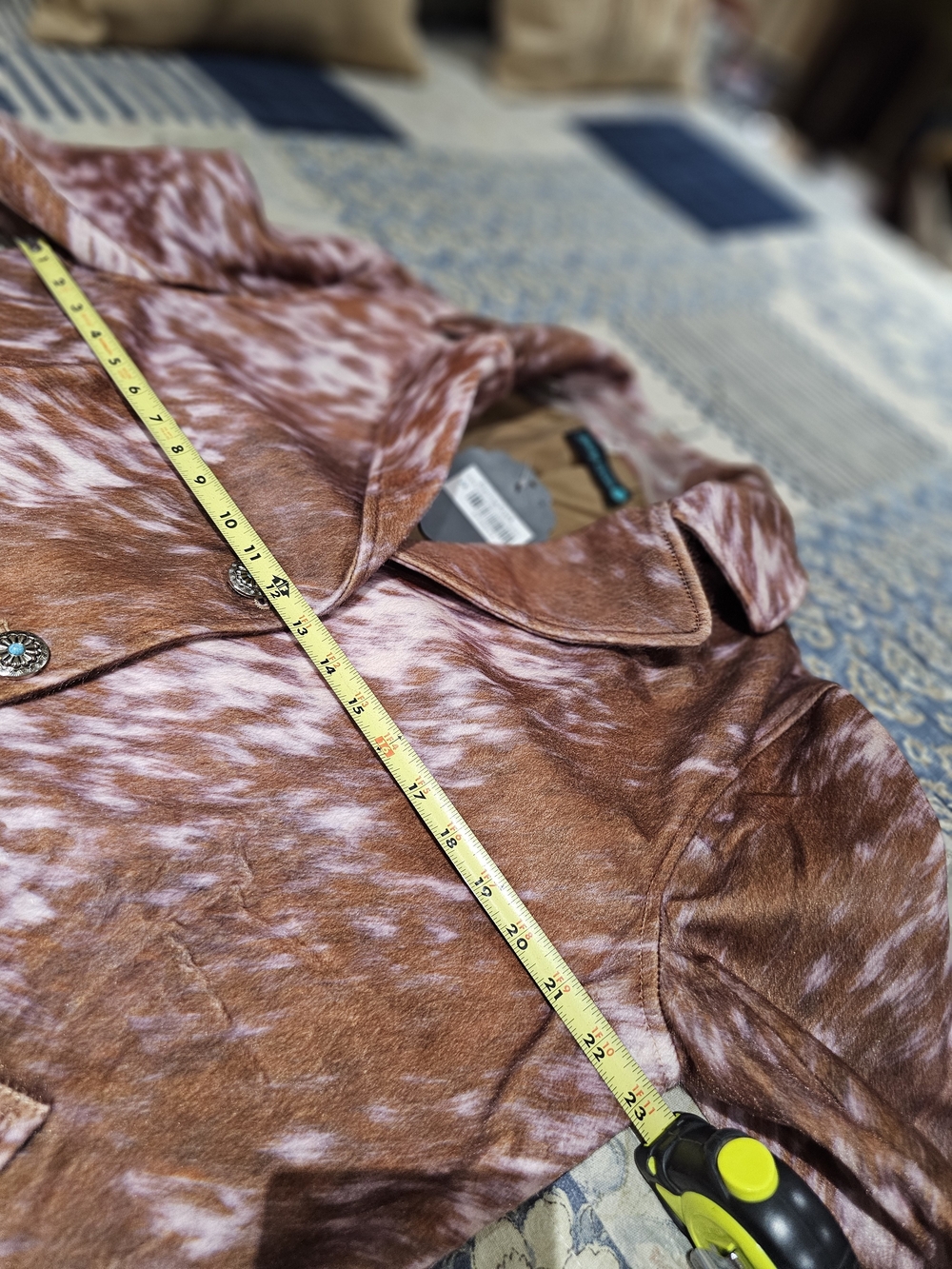 Women's Cows Come Home Long Trench Coat, NWT - Picture 5 of 9